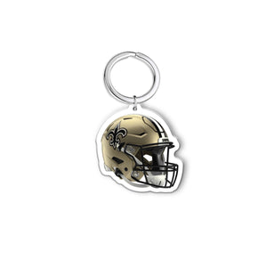 NFL New Orleans Saints Acrylic Speed Helmet Keychain