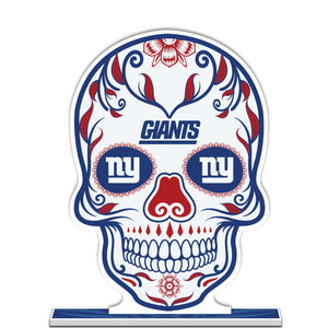 NFL New York Giants Día De Los Muertos Skull Styrene Standee