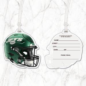 NFL New York Jets Acrylic Helmet Luggage Tag