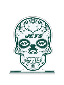 NFL New York Jets Día De Los Muertos Skull Standee