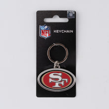 Load image into Gallery viewer, NFL San Francisco 49ers 3D Metal Keychain Packaging