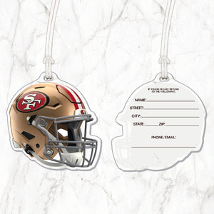NFL San Francisco 49ers Acrylic Helmet Luggage Tag