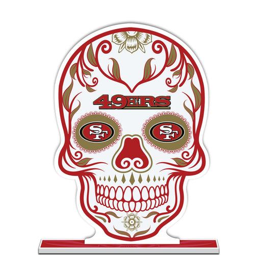 NFL San Francisco 49ers Día De Los Muertos Skull Styrene Standee
