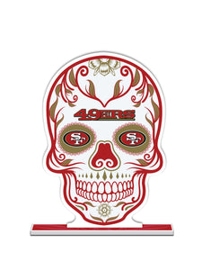 NFL San Francisco 49ers Día De Los Muertos Skull Standee