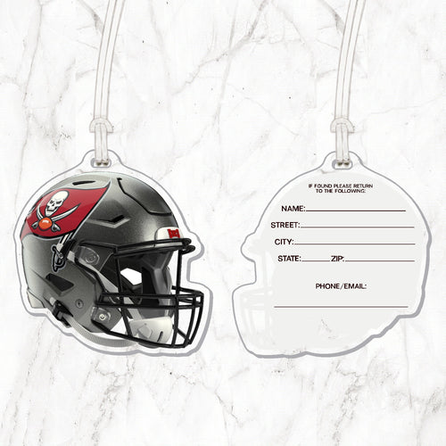 NFL Tampa Bay Buccaneers Acrylic Helmet Luggage Tag