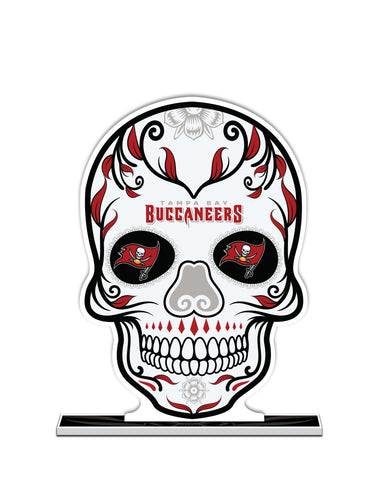 NFL Tampa Bay Buccaneers Día De Los Muertos Skull Standee