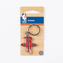 Load image into Gallery viewer, NHL Houston Rockets 3D Metal Keychain Packaging