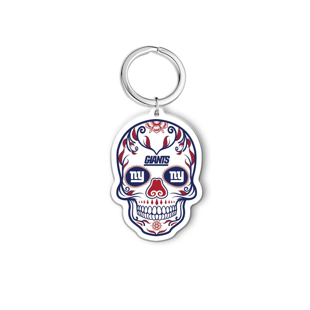 NFL New York Giants Acrylic Día De Los Muertos Skull Keychain
